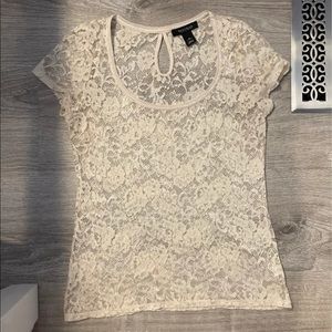 White House Black Market Lace Top